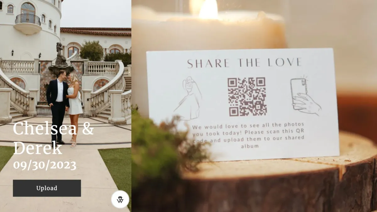 QR Code for a wedding as an alternative for a wedding photographer in 2024