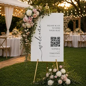 Wedding seating chart planner with guests assigned to tables
