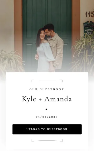 Frame wedding website template preview