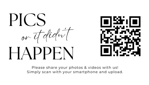 Mini Card No. 18 printable wedding QR code design