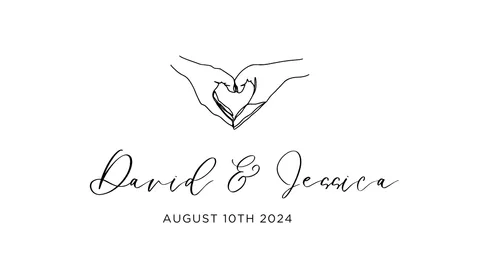 Printable mini card design with a wedding QR code