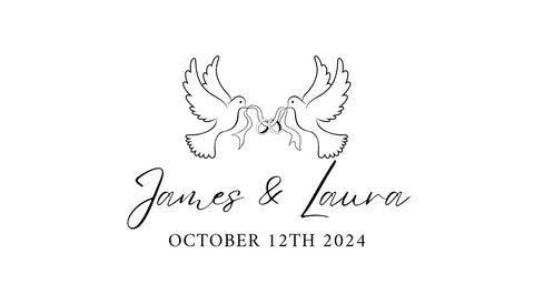 Mini Card No. 5 printable wedding QR code design
